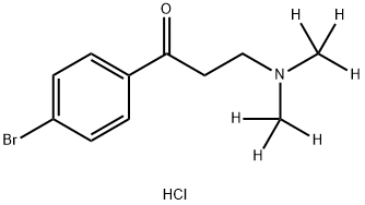 3-(Dimethyl-d6-amino)-4'-bromopropiophenone Struktur