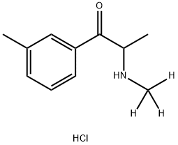 3-Methyl Methcathinone-d3 Hydrochloride Struktur