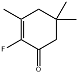 2-Cyclohexen-1-one,  2-fluoro-3,5,5-trimethyl- Struktur