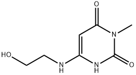 3-Methyl-6-(2-hydroxyethylamino)uracil Struktur