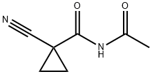 Cyclopropanecarboxamide, N-acetyl-1-cyano- (9CI) Struktur