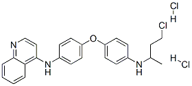 N-[4-[4-(4-chlorobutan-2-ylamino)phenoxy]phenyl]quinolin-4-amine dihyd rochloride Struktur