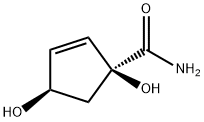 2-Cyclopentene-1-carboxamide,1,4-dihydroxy-,(1S,4R)-(9CI) Struktur