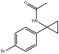 N-[1-(4-Bromophenyl)cyclopropyl]acetamide Struktur