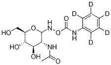 (Z)-O-(2-Acetamido-2-deoxy-D-glucopyranosylidene)amino N-Phenyl-d5-carbamate Struktur