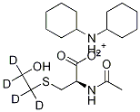 N-Acetyl-S-(2-hydroxyethyl-d4)-L-cysteine Dicyclohexylamine Salt Struktur