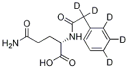 Phenylacetyl-d5 L-Glutamine Struktur