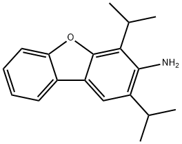 2,4-Diisopropyldibenzo[b,d]furan-3-aMine Struktur