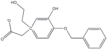 4-O-Benzyl-3-hydroxy Tyrosol α-Acetate Struktur