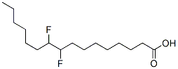 9,10-difluoropalmitic acid Struktur