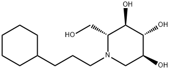 N-CYCLOHEXYLPROPYL DEOXYNOJIRIMYCIN Struktur