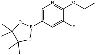 6-Ethoxy-5-fluoropyridine-3-boronic acid pinacol ester Struktur