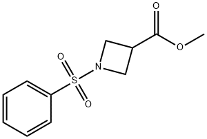 Methyl 1-(benzenesulfonyl)azetidine-3-carboxylate Struktur