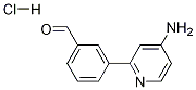 3-(4-aminopyridin-2-yl)benzaldehyde HCl Struktur