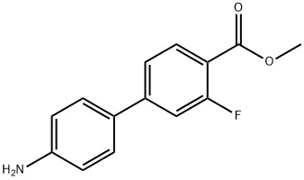 Methyl 4-(4-aminophenyl)-2-fluorobenzoate Struktur