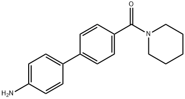 4-{4-[(Piperidin-1-yl)carbonyl]phenyl}aniline Struktur