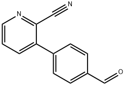 3-(4-Formylphenyl)pyridine-2-carbonitrile Struktur