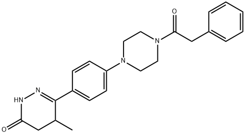 6-(phenylacetylpiperazinyl)phenyl-5-methyl-4,5-dihydro-3(2H)-pyridazinone Struktur