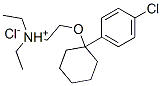 2-[[1-(4-chlorophenyl)cyclohexyl]oxy]ethyl(diethyl)ammonium chloride  Struktur