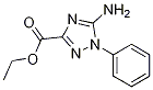 5-AMino-1-phenyl-1H-1,2,4-triazole-3-carboxylic acid ethyl ester Struktur