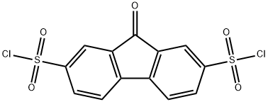 FLUOREN-9-ONE-2,7-DISULFONYL CHLORIDE Struktur