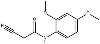 2-cyano-N-(2,4-dimethoxyphenyl)acetamide Struktur