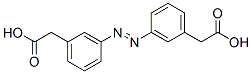 3,3'-azobis(benzeneacetic acid) Struktur