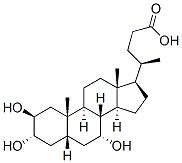 (2b,3a,5b,7a)-2,3,7-trihydroxy-Cholan-24-oic acid Struktur