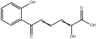 2-hydroxy-6-oxo-6-(2-hydroxyphenyl)hexa-2,4-dienoate Struktur