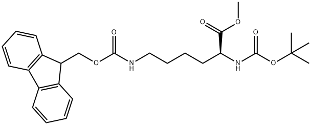 BOC-LYS(FMOC)-OME Struktur