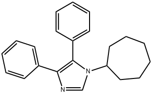 1-CYCLOHEPTYL-4,5-DIPHENYLIMIDAZOLE Struktur