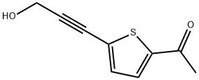 1-[5-(3-HYDROXYPROP-1-YNYL)-2-THIENYL]ETHAN-1-ONE Struktur