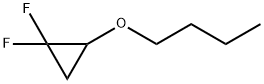 Cyclopropane, 2-butoxy-1,1-difluoro- (9CI) Struktur