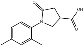 1-(2,4-DIMETHYL-PHENYL)-5-OXO-PYRROLIDINE-3-CARBOXYLIC ACID Struktur