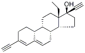 13-Ethyl-3-ethynyl-18,19-dinor-17α-pregna-3,5-dien-20-yn-17-ol (Levo Norgestrel Impurity) Struktur