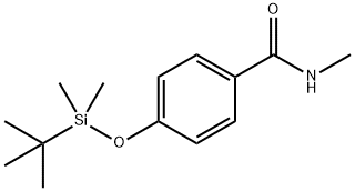 4-((tert-butyldiMethylsilyl)oxy)-N-MethylbenzaMide Struktur