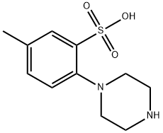 5-METHYL-2-(1-PIPERAZINYL)BENZENESULFONIC ACID MONOHYDRATE Struktur