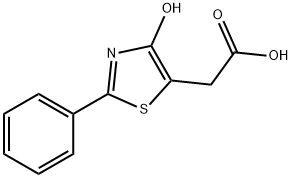 2-(4-HYDROXY-2-PHENYL-1,3-THIAZOL-5-YL)ACETIC ACID Struktur