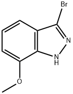 1H-INDAZOLE,3-BROMO-7-METHOXY- Struktur