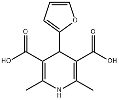 2,6-dimethyl-4-furyl-1,4-dihydropyridine-5-dicarboxylate Struktur