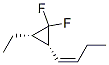 Cyclopropane, 2-(1-butenyl)-3-ethyl-1,1-difluoro-, [2alpha(Z),3alpha]- (9CI) Struktur