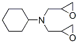 N,N-bis(2,3-epoxypropyl)cyclohexylamine Struktur