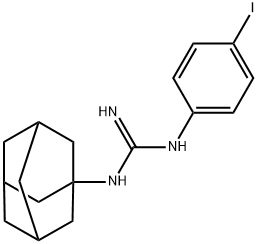 1-(4-iodophenyl)-3-(1-adamantyl)guanidine Struktur