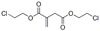 bis(2-chloroethyl) 2-methylidenebutanedioate Struktur