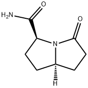 1H-Pyrrolizine-3-carboxamide,hexahydro-5-oxo-,(3S-trans)-(9CI) Struktur