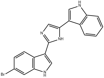 2-(6-Bromo-1H-indol-3-yl)-4-(1H-indol-3-yl)-1H-imidazole Struktur