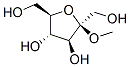 .beta.-D-Fructofuranoside, methyl Struktur