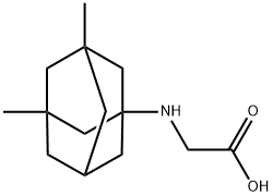 N-(3,5-DiMethyltricyclo[3.3.1.13,7]dec-1-yl)glycine Struktur