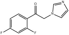 1-(2,4-DIFLUOROPHENYL)-2-(1H-IMIDAZOL-1-YL)-1-ETHANONE Struktur