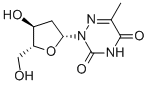 5-Methyl-2'-deoxy-6-azauridine Struktur